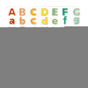 Деревянные магнитные буквы Hape "Учим английский", 52 элемента